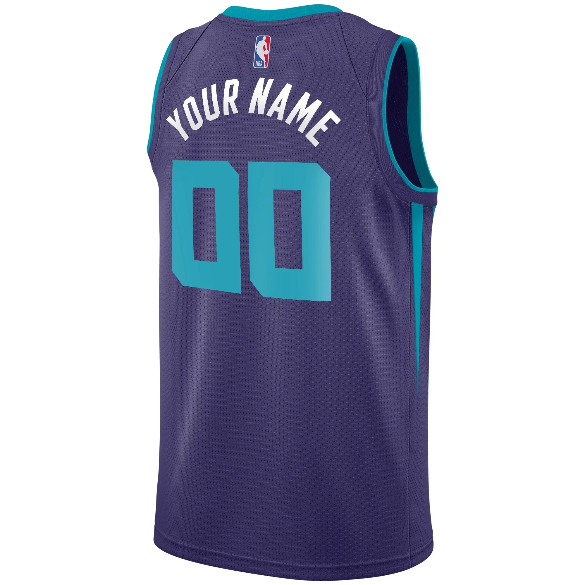 Charlotte Hornets Swingman Blank Statement Edition Purple NBA Jersey Men's