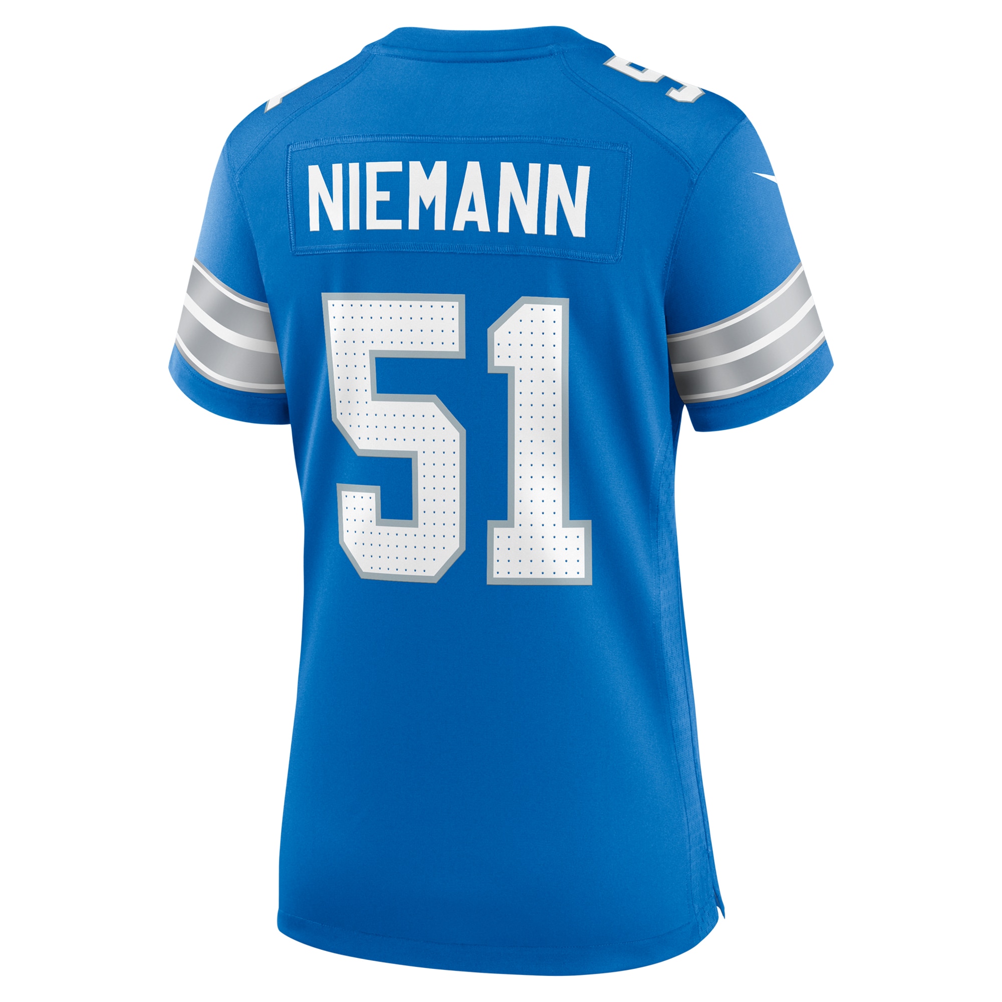 Detroit Lions Ben Niemann Blue Team Game NFL Jersey Women's