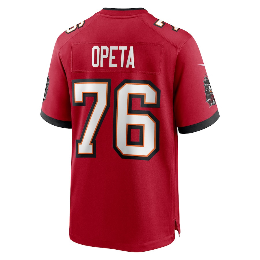 Iosua Opeta 76 Tampa Bay Buccaneers Game Red NFL Jersey Men's