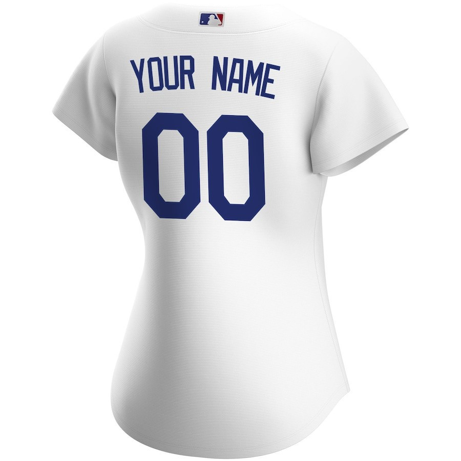 Los Angeles Dodgers Home Custom White MLB Jersey Women's