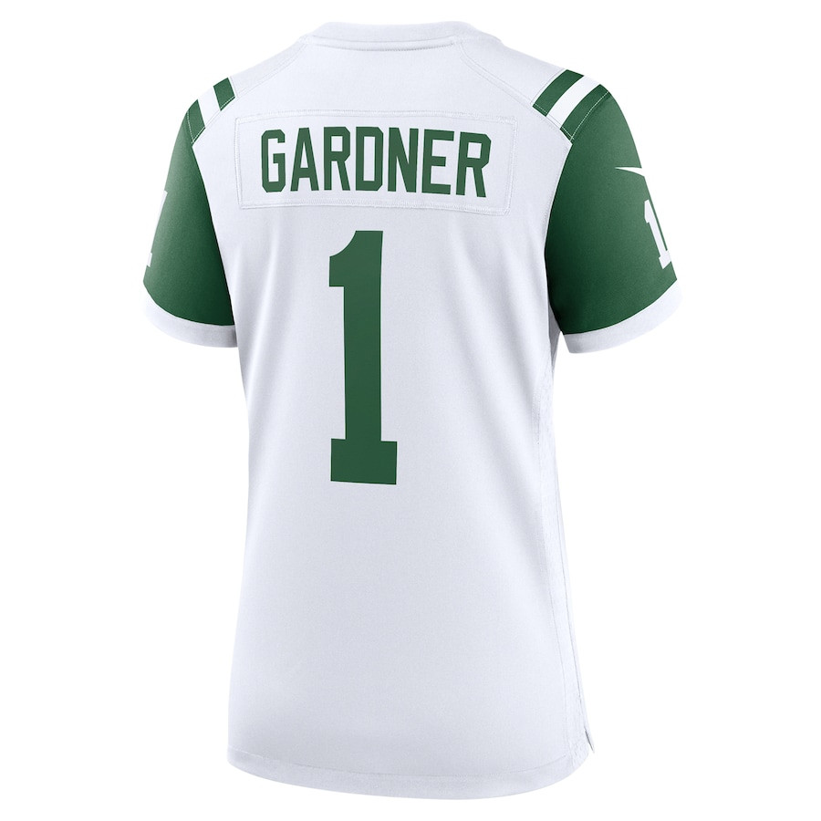 Ahmad Sauce Gardner 1 New York Jets Classic Alternate Game White NFL Jersey Women's