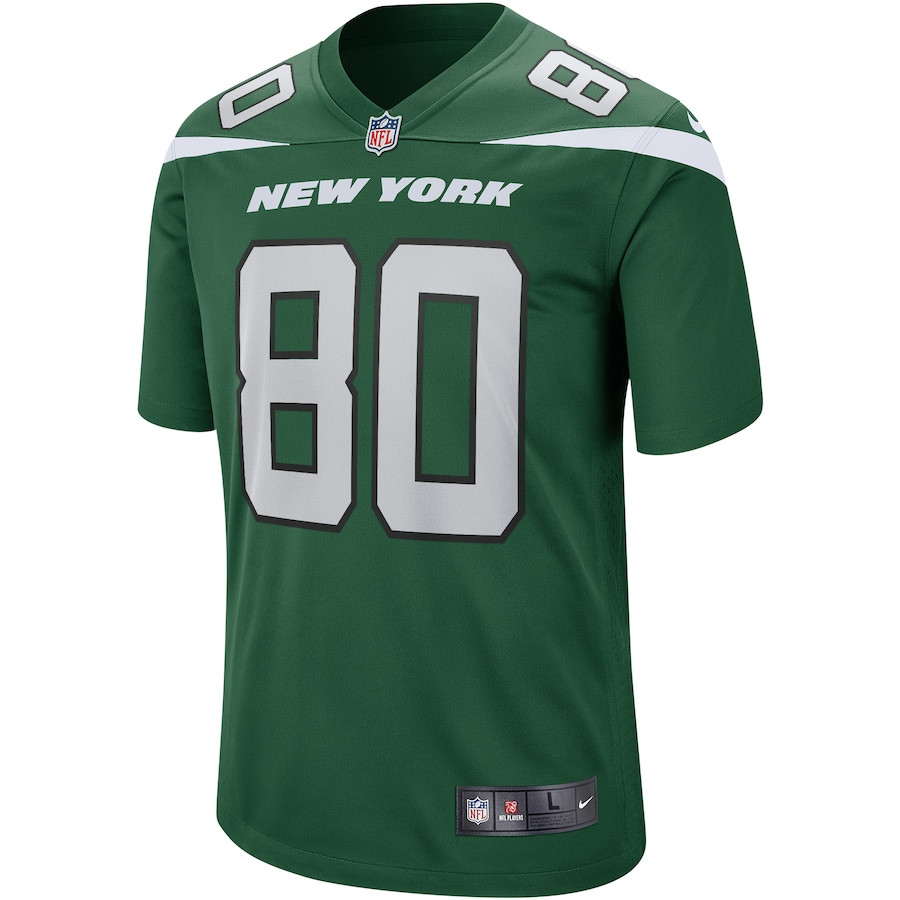 Wayne Chrebet 80 New York Jets Game Retired Gotham Green NFL Jersey Men's