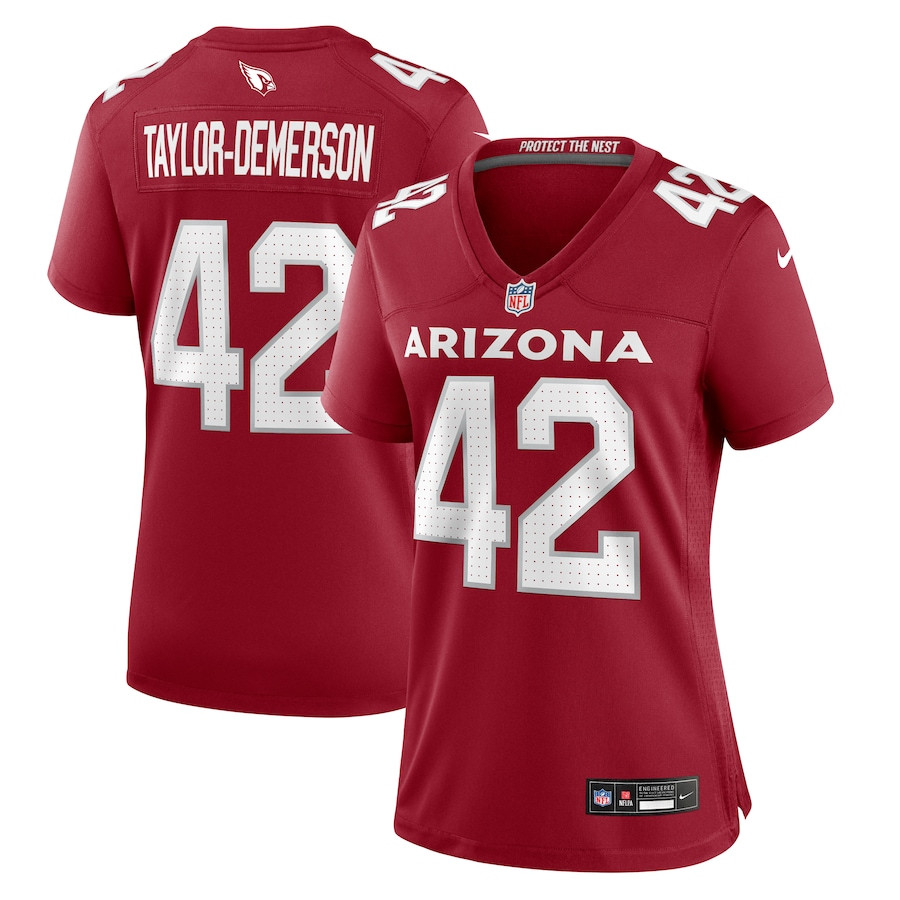 Dadrion Taylor-Demerson 42 Arizona Cardinals Game Cardinal NFL Jersey Women's
