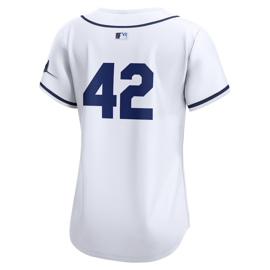 Tampa Bay Rays 2024 Jackie Robinson Day Home Limited White MLB Jersey Women's