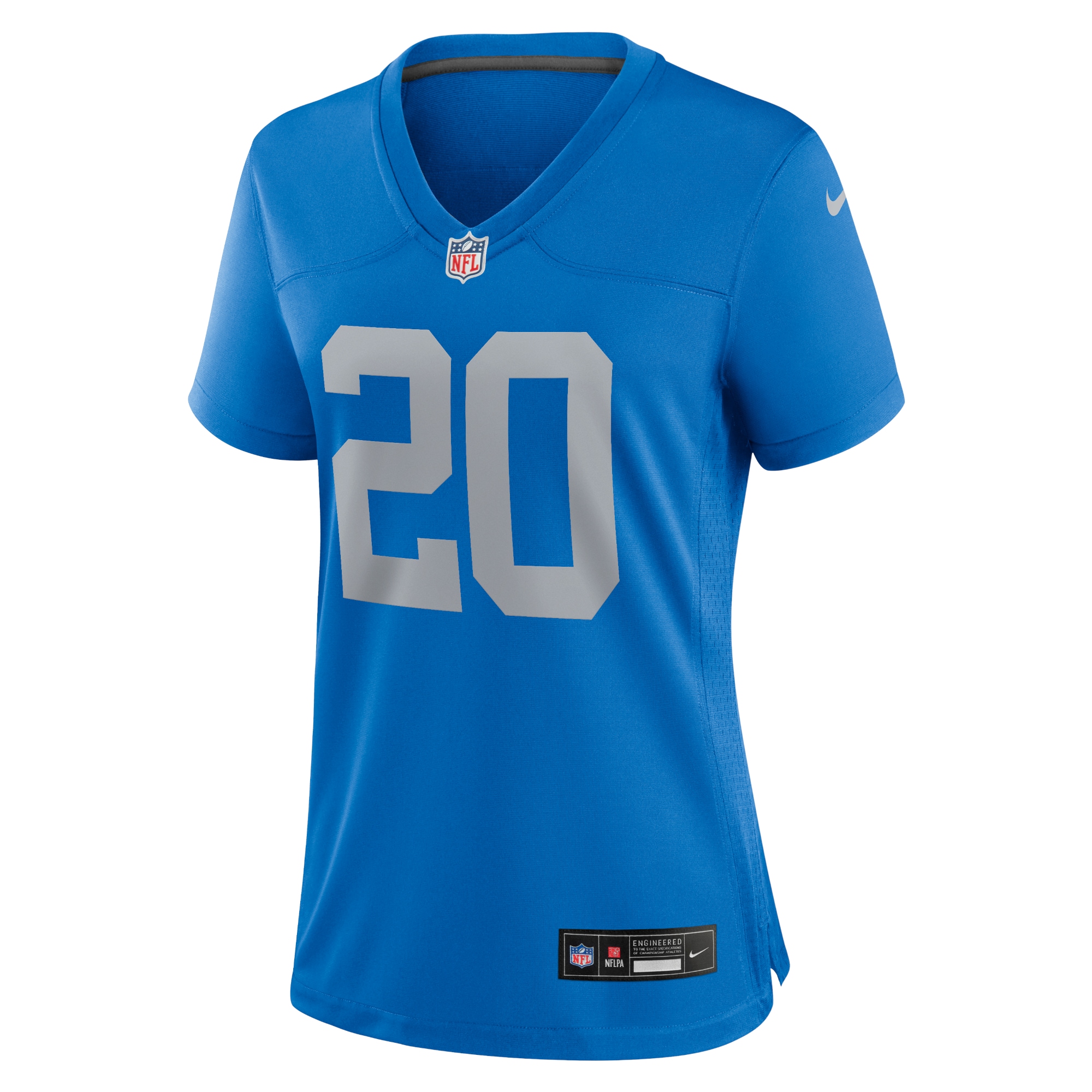 Detroit Lions Barry Sanders Blue Alternate Game NFL Jersey Women's