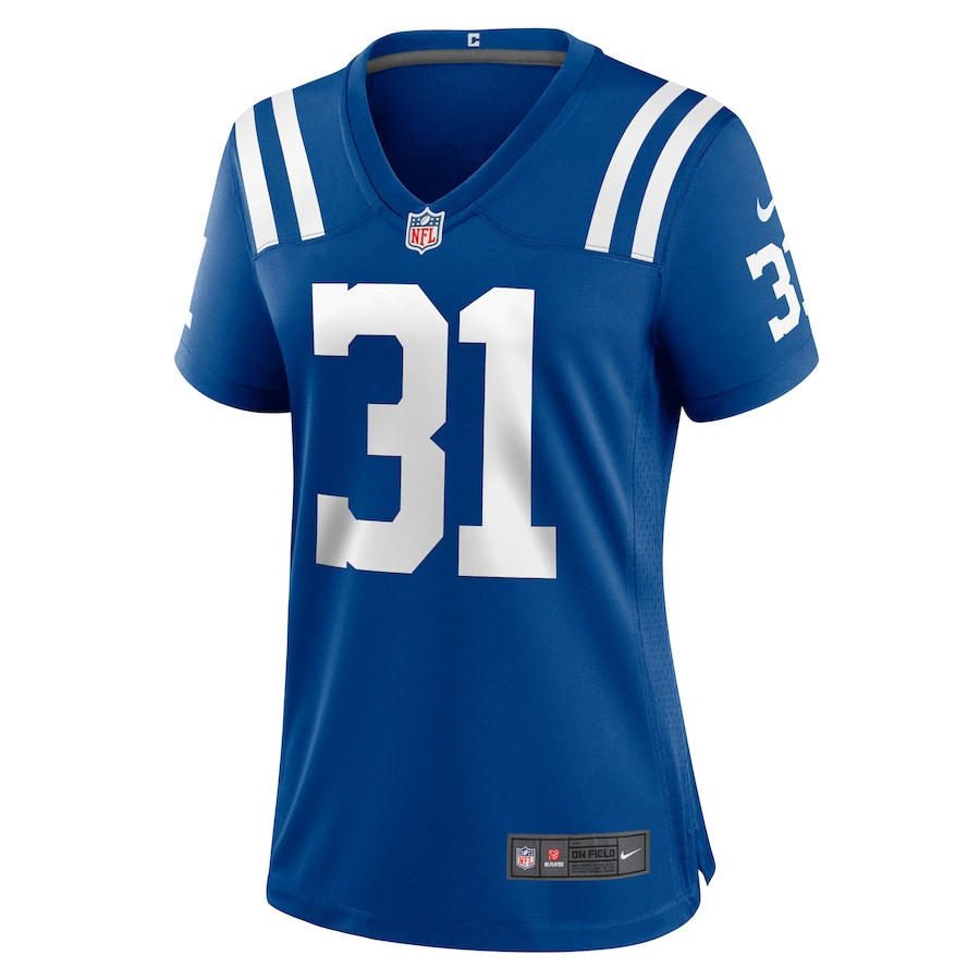 Tyler Goodson 31 Indianapolis Colts Game Royal NFL Jersey Women's
