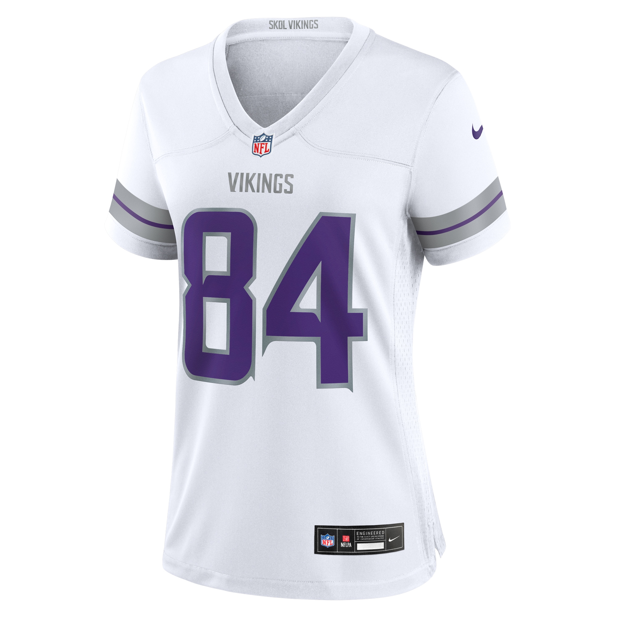 Minnesota Vikings Randy Moss White Alternate Retired Player Game NFL Jersey Women's