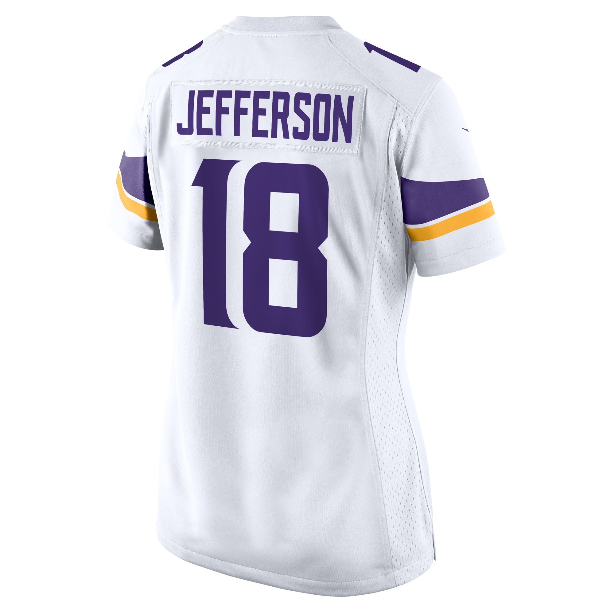 Minnesota Vikings Justin Jefferson White Game Player NFL Jersey Women's