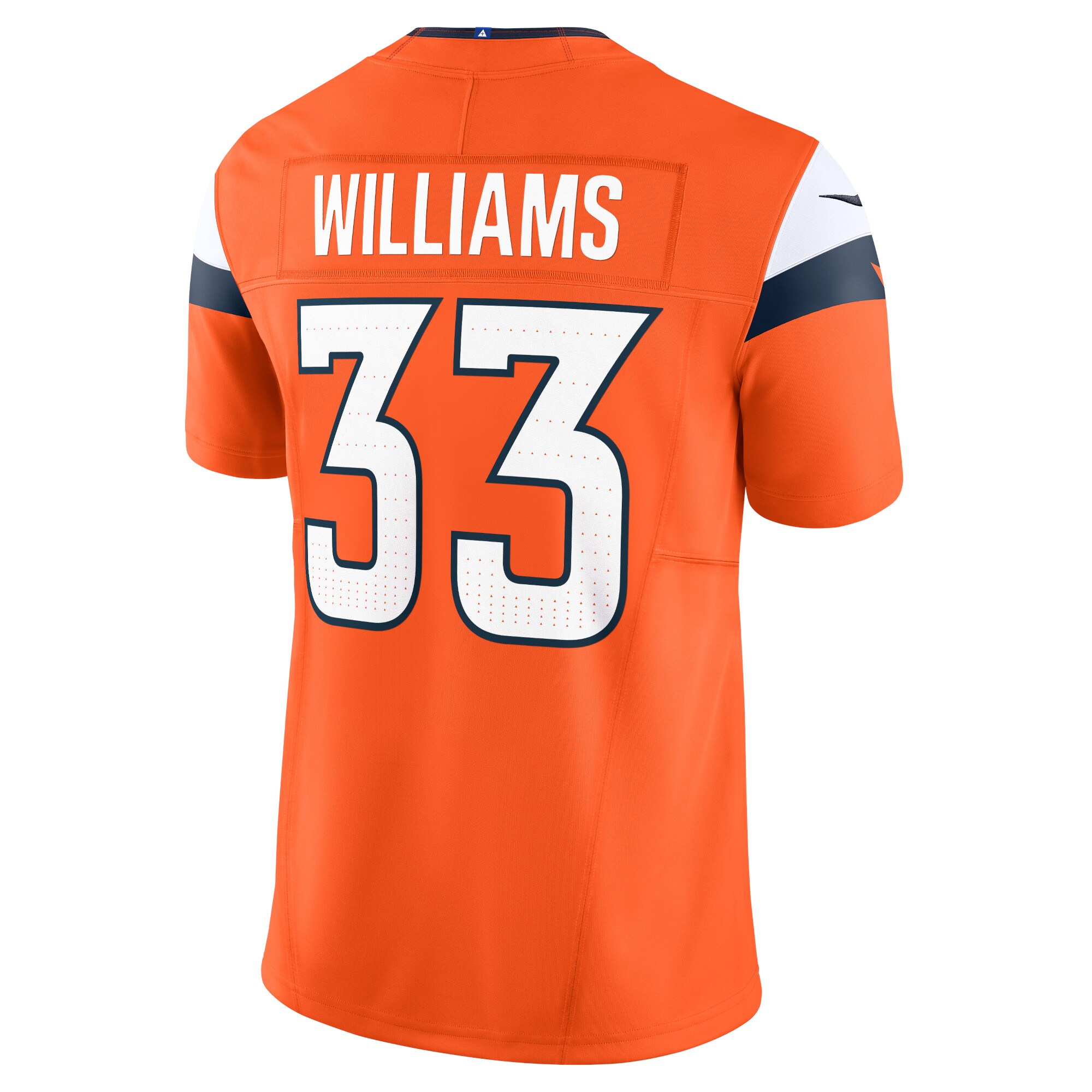 Denver Broncos Javonte Williams Orange Mile High Collection Vapor F.U.S.E. Limited NFL Jersey Men's
