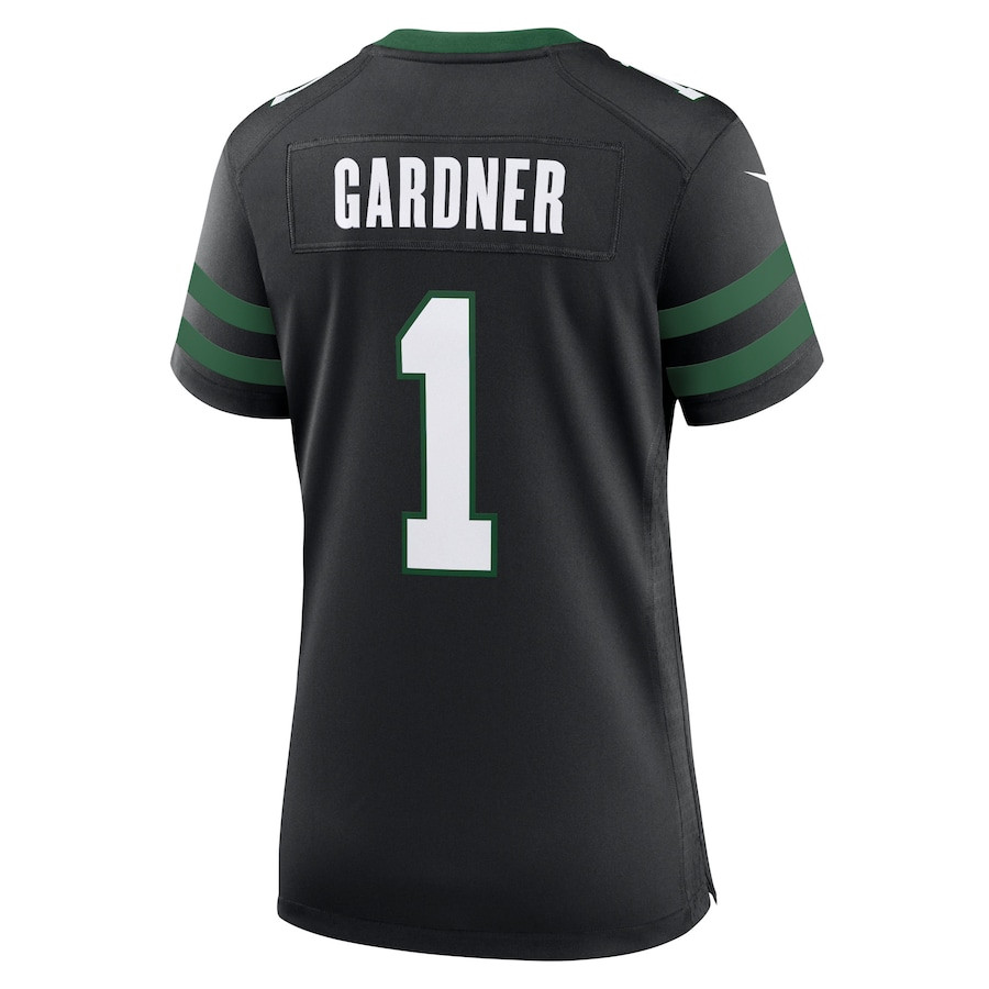 Ahmad Sauce Gardner 1 New York Jets Alternate Game Legacy Black NFL Jersey Women's