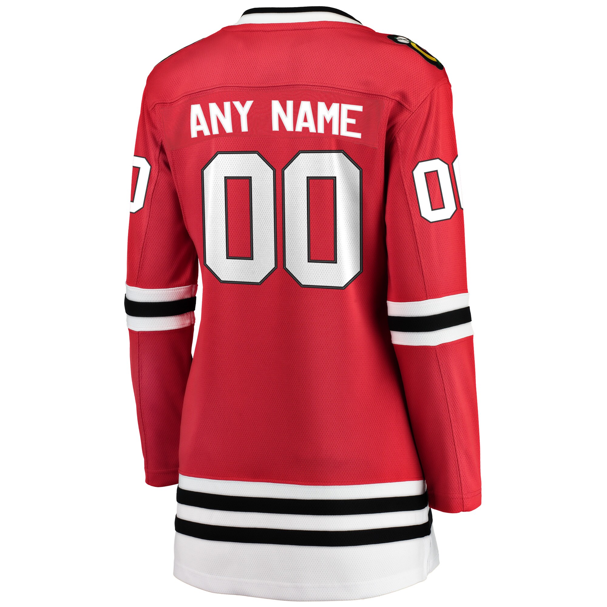 Chicago Blackhawks Red Home Breakaway Custom NHL Jersey Women's
