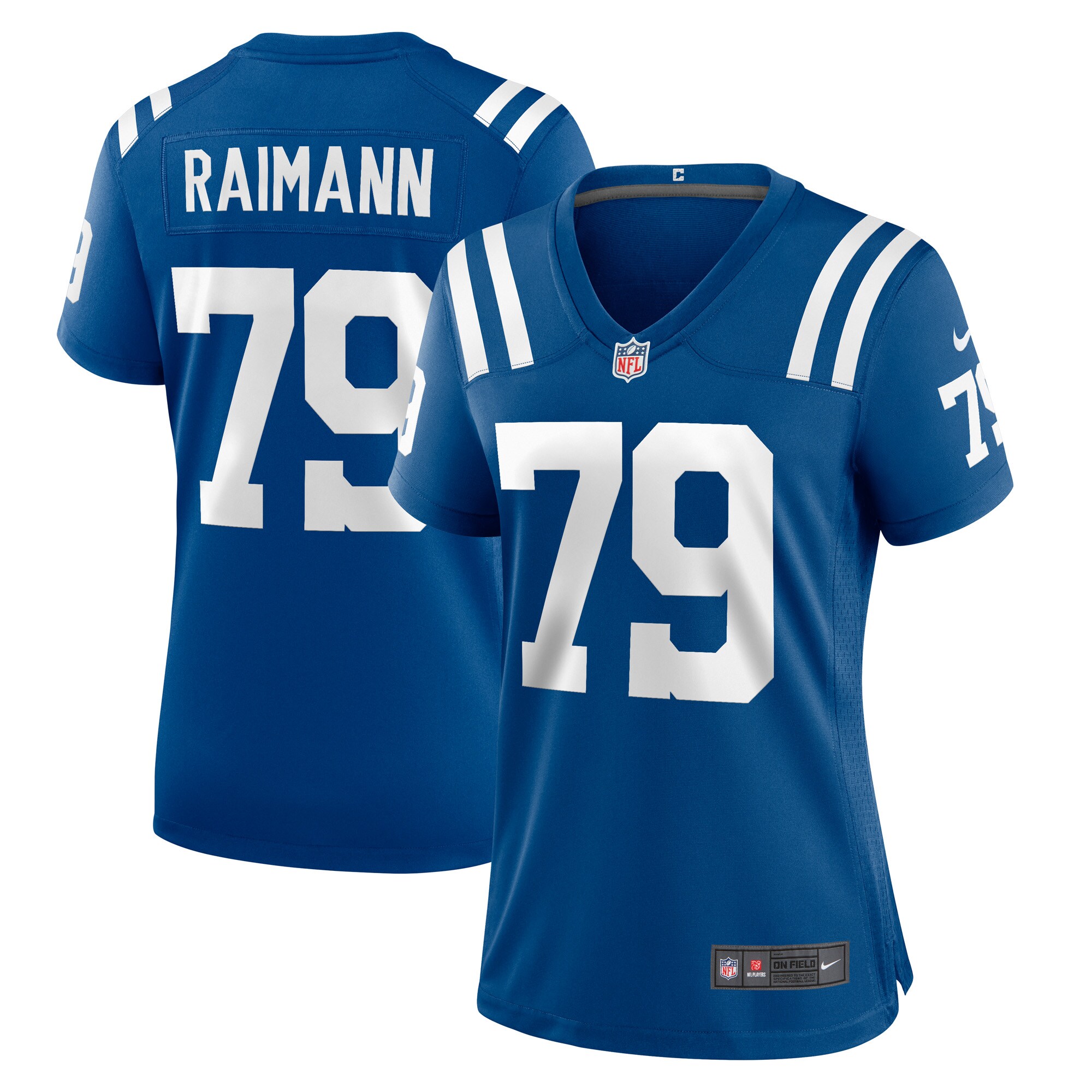 Indianapolis Colts Bernhard Raimann Royal Player Game NFL Jersey Women's