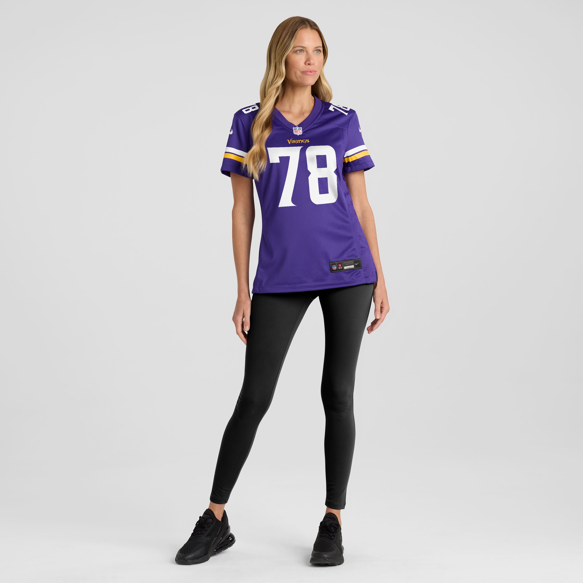 Minnesota Vikings Walter Rouse Purple Game NFL Jersey Women's