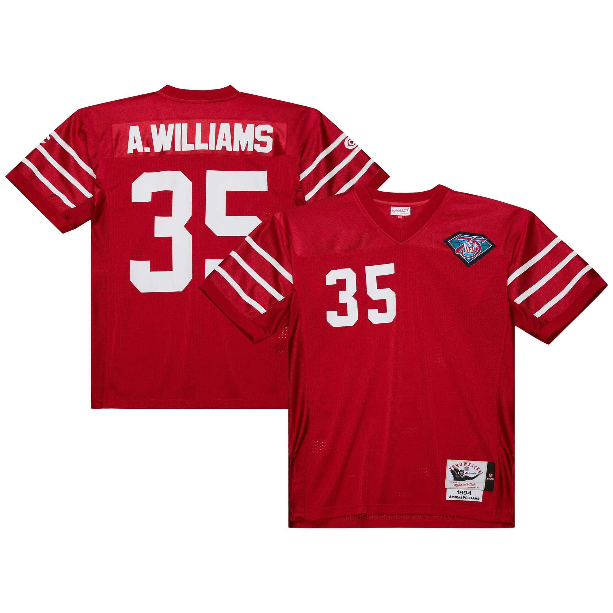 Arizona Cardinals 1994 Aeneas Williams Mitchell Ness Cardinal Throwback Retired Player NFL Jersey Men's