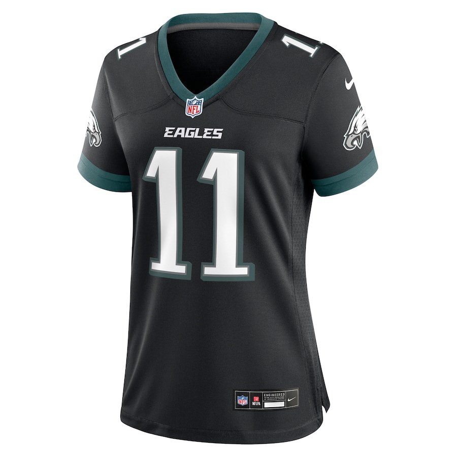 A.J. Brown 11 Philadelphia Eagles Alternate Game Black NFL Jersey Women's