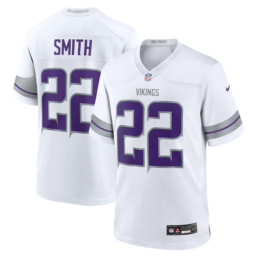 Harrison Smith 22 Minnesota Vikings Alternate Game White NFL Jersey Men's