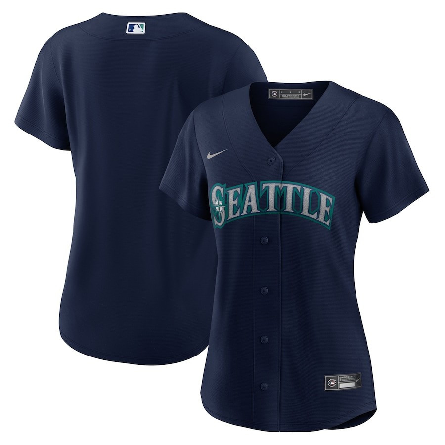 Seattle Mariners Alternate Team Navy MLB Jersey Women's
