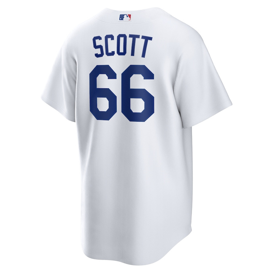 Tanner Scott 66 Los Angeles Dodgers Home White MLB Jersey Men's