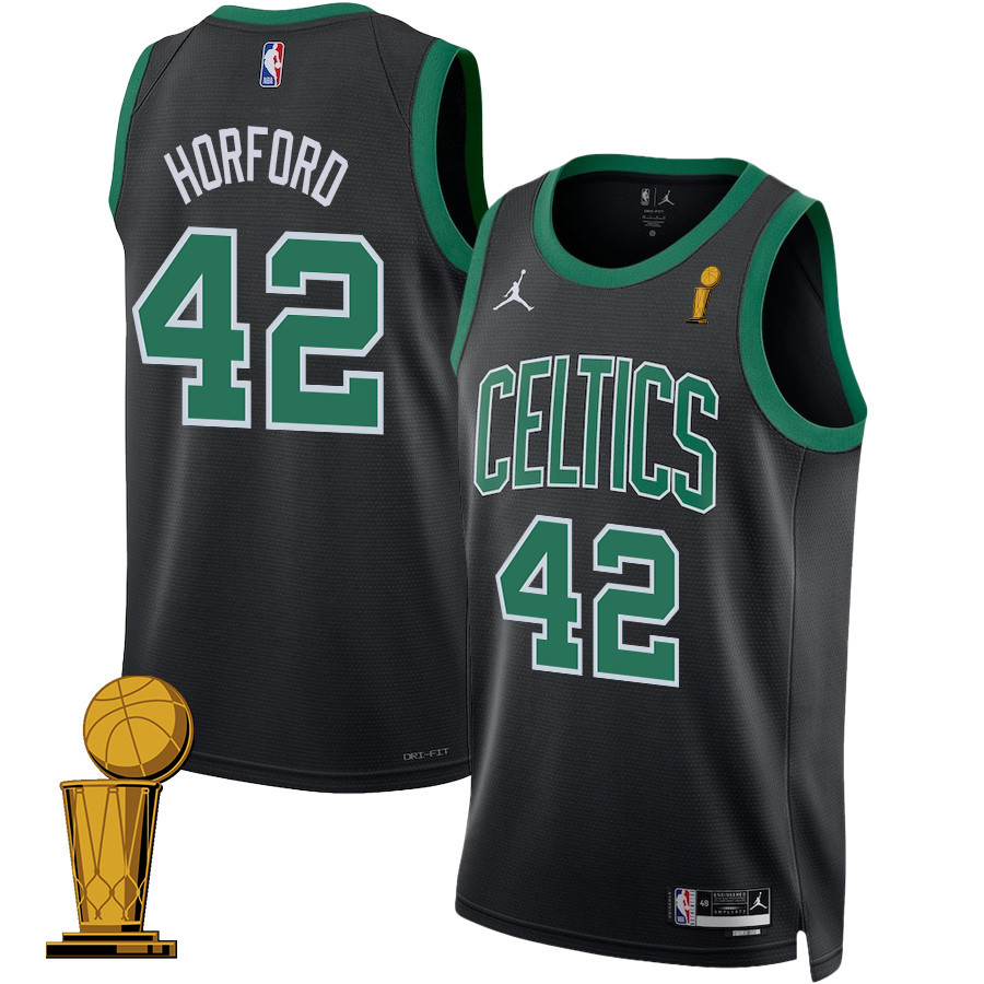 Al Horford 42 Boston Celtics 2024 FINALS CHAMPIONS Swingman Statement Edition Black NBA Jersey Men's