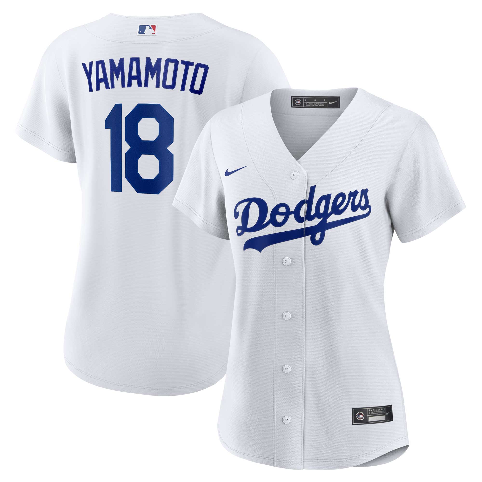 Los Angeles Dodgers Yoshinobu Yamamoto White Home Player MLB Jersey Women's