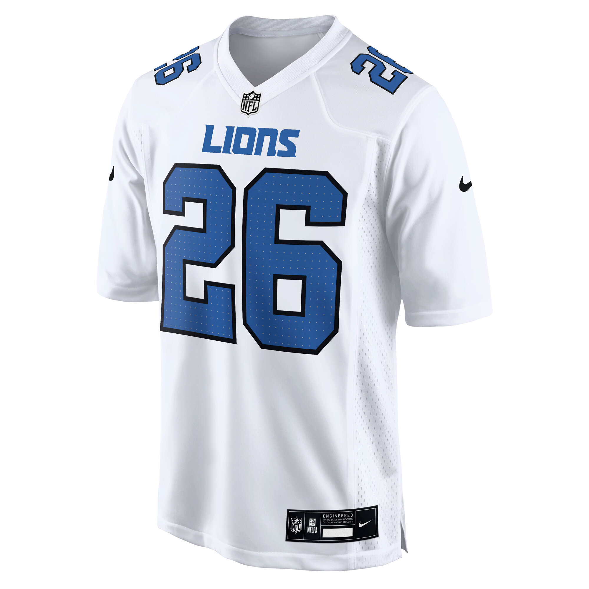Detroit Lions Jahmyr Gibbs White Tundra Fashion Game NFL Jersey Men's