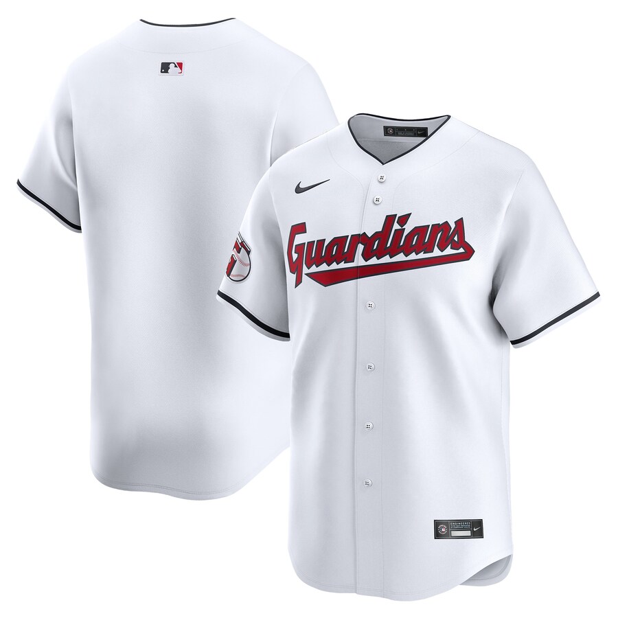 Cleveland Guardians Home Blank Jersey White