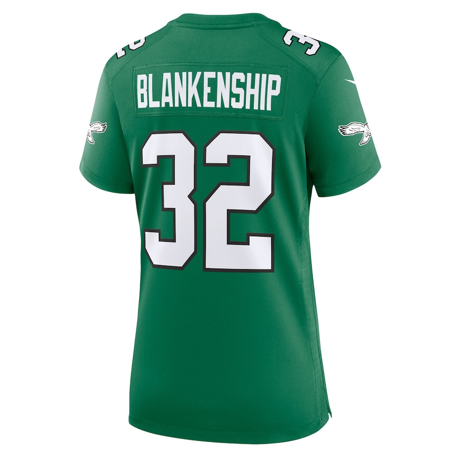 Reed Blankenship 32 Philadelphia Eagles Alternate Game Kelly Green NFL Jersey Women's