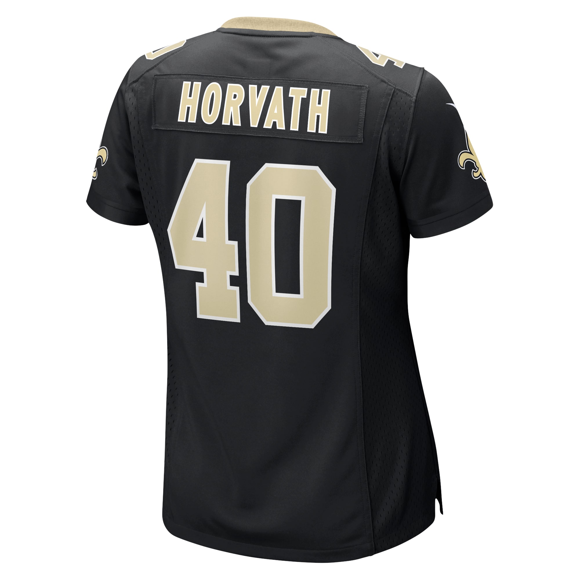 New Orleans Saints Zander Horvath Black Game NFL Jersey Women's
