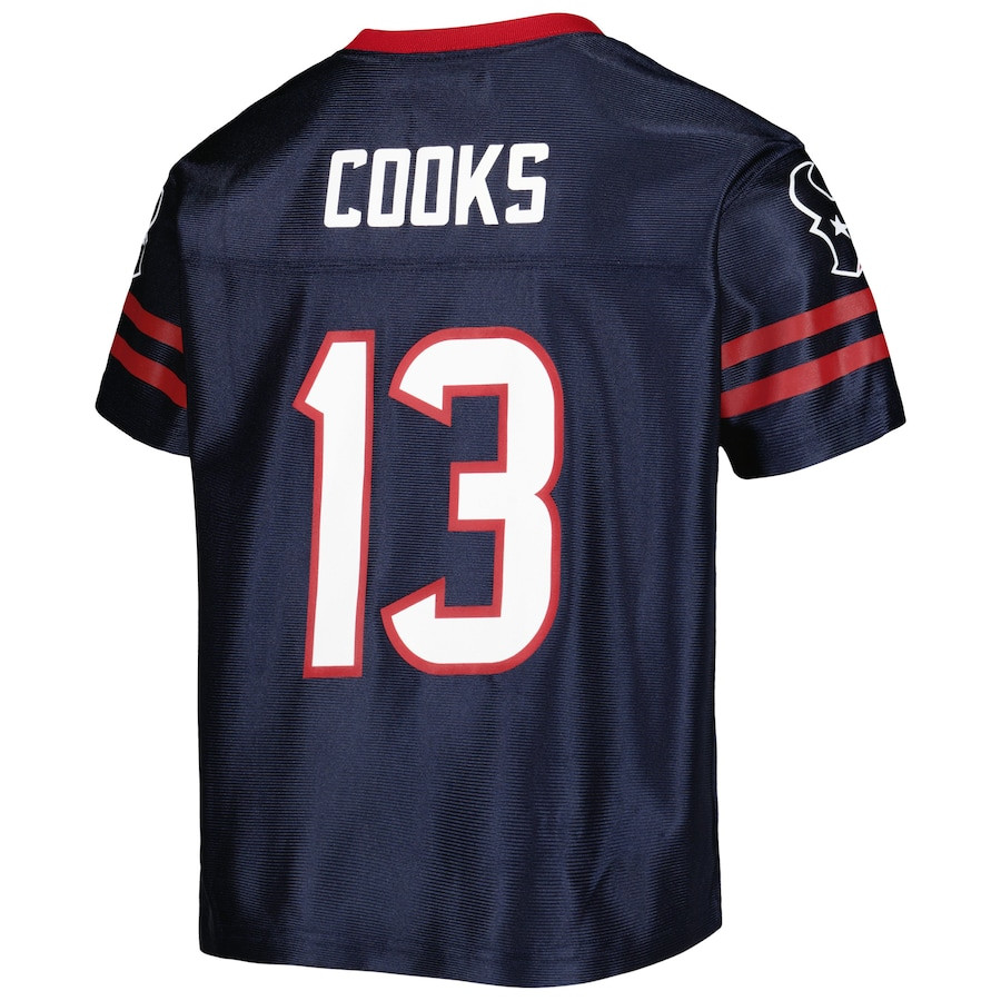 Brandin Cooks 13 Houston Texans Navy NFL Jersey Youth