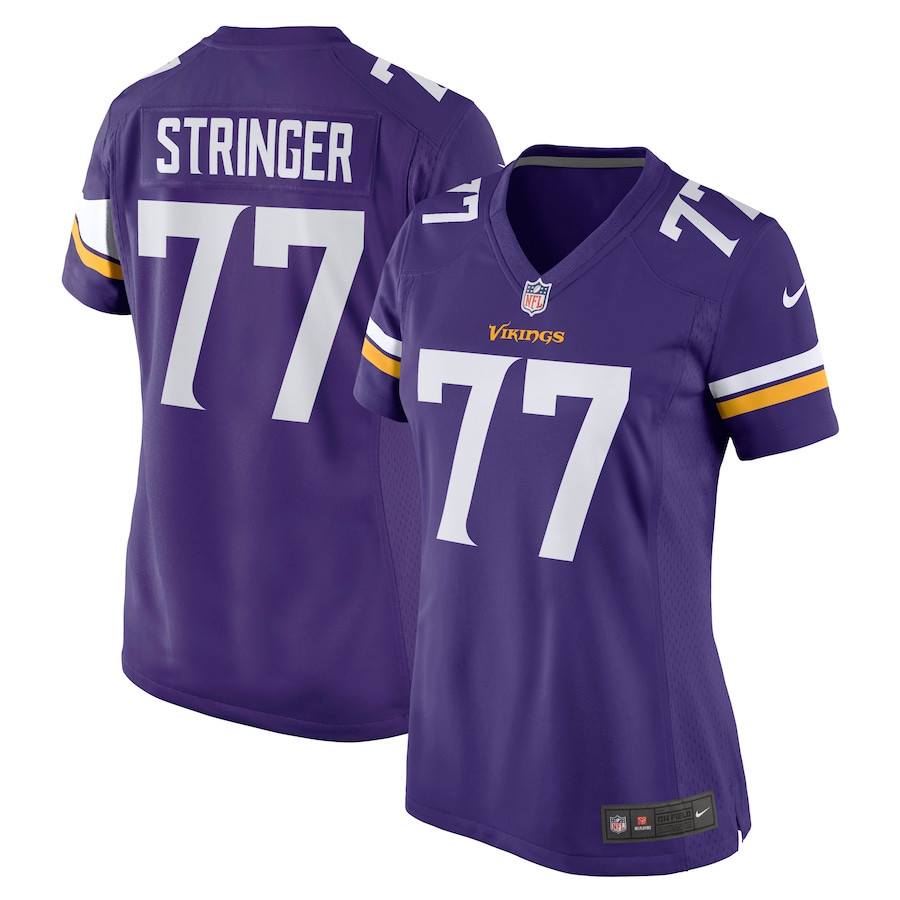 Korey Stringer 77 Minnesota Vikings Retired Purple NFL Jersey Women's