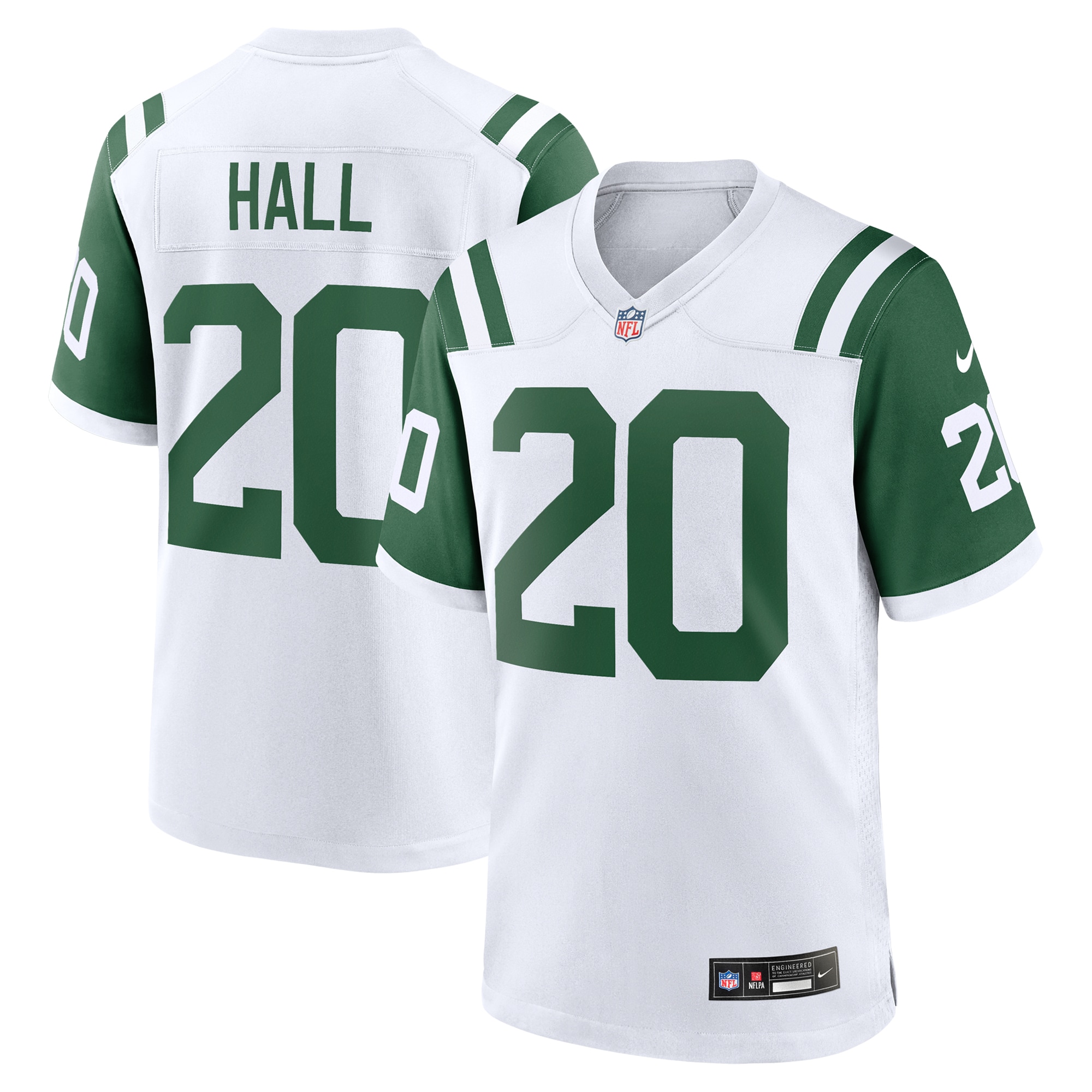 New York Jets Breece Hall White Classic Alternate Game NFL Jersey Men's