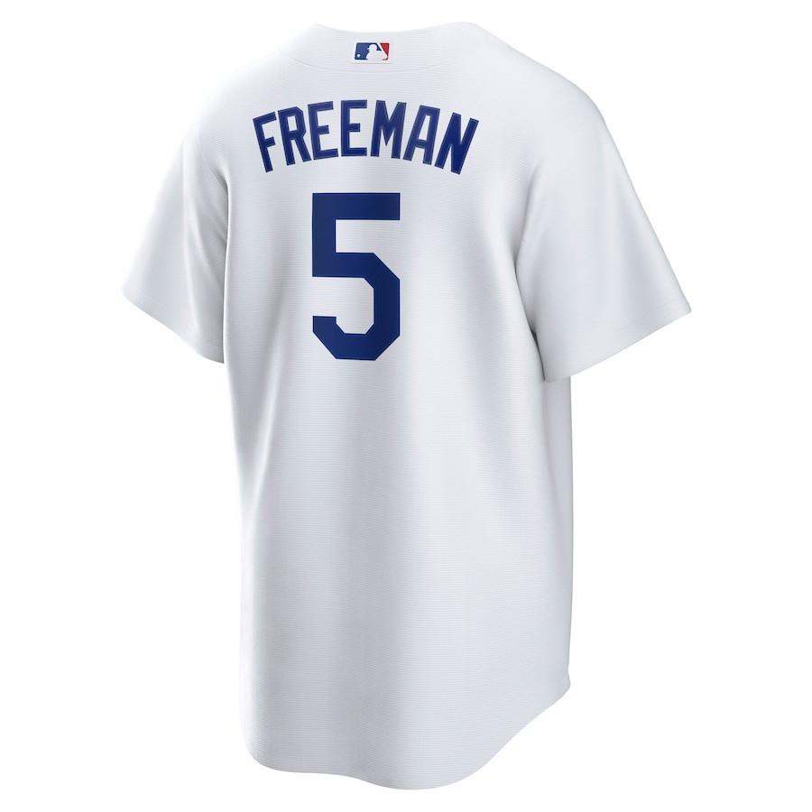 Freddie Freeman 5 Los Angeles Dodgers 2024 World Series Home Player White MLB Jersey Men's