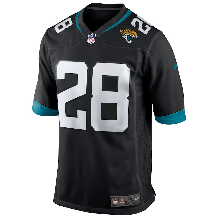 Fred Taylor 28 Jacksonville Jaguars Game Retired Black NFL Jersey Men's
