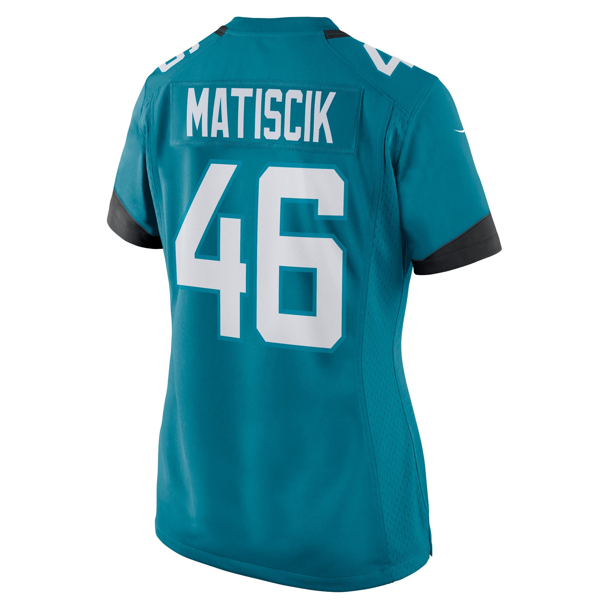 Jacksonville Jaguars Ross Matiscik Teal Game NFL Jersey Women's