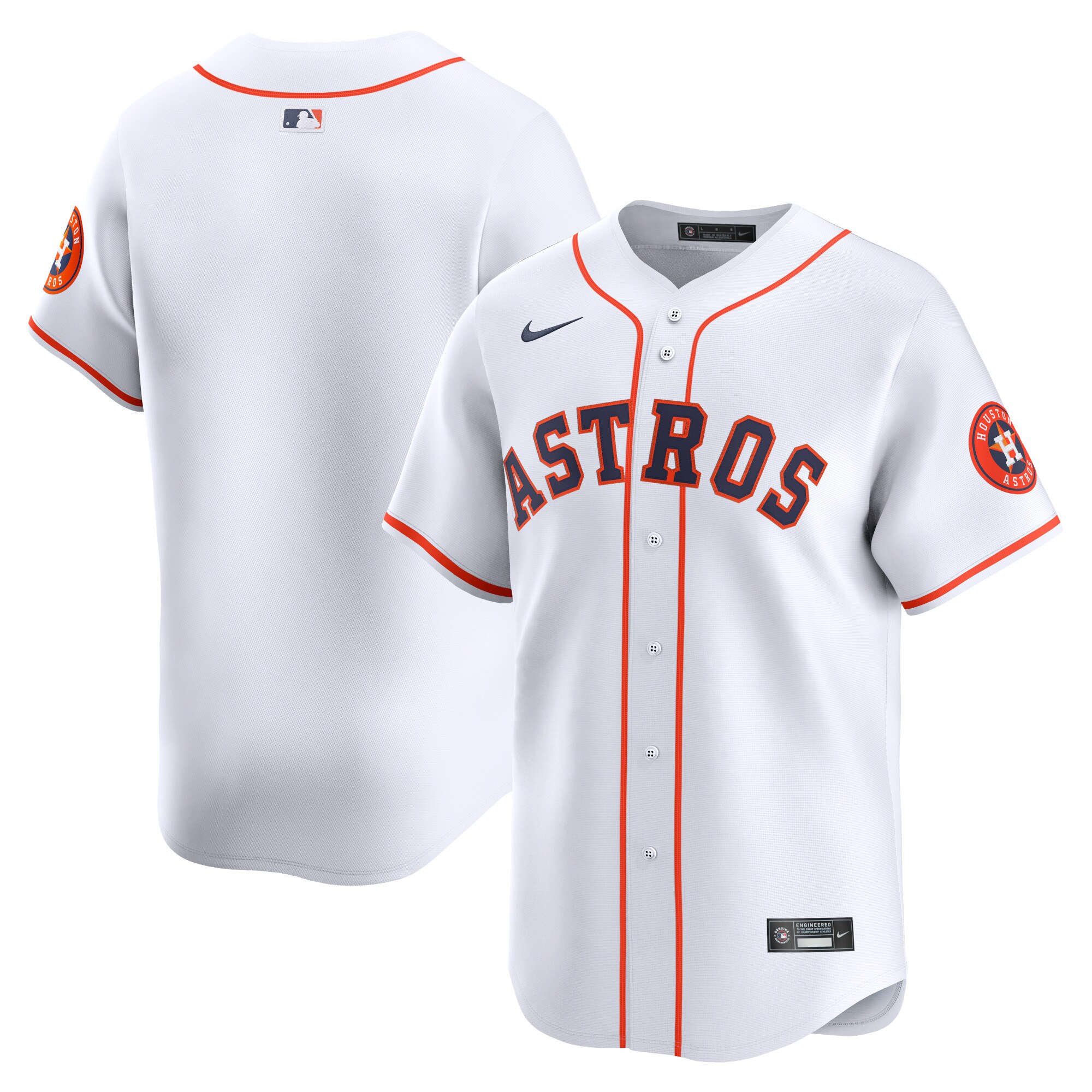 Houston Astros White Home Limited MLB Jersey Youth
