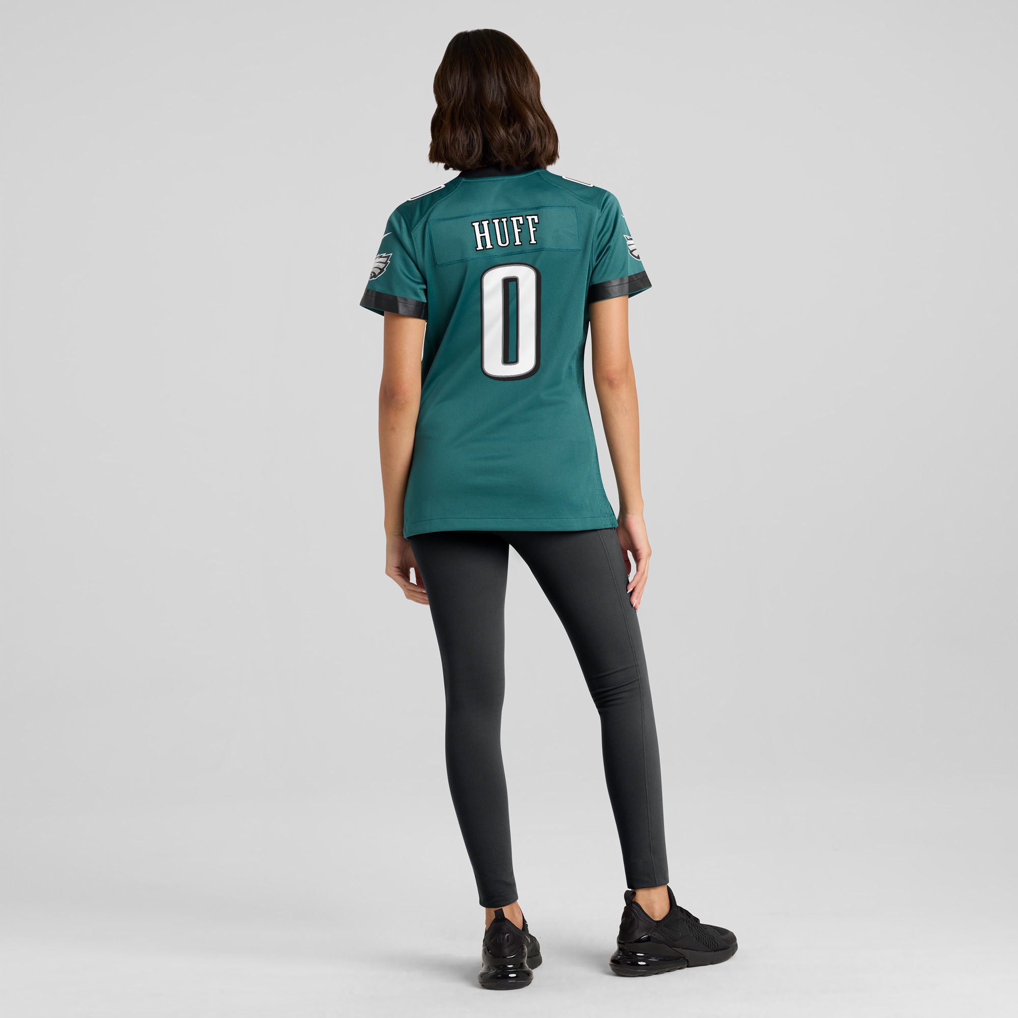 Philadelphia Eagles Bryce Huff Midnight Green Game Player NFL Jersey Women's