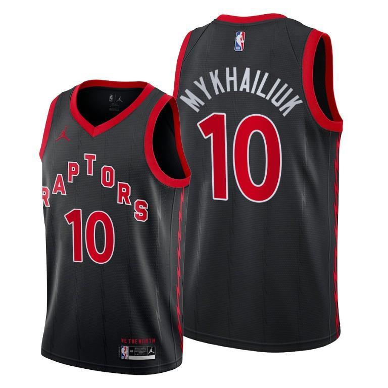 Sviatoslav Mykhailiuk Toronto Raptors Black Statement Edition 10 NBA Jersey Men's