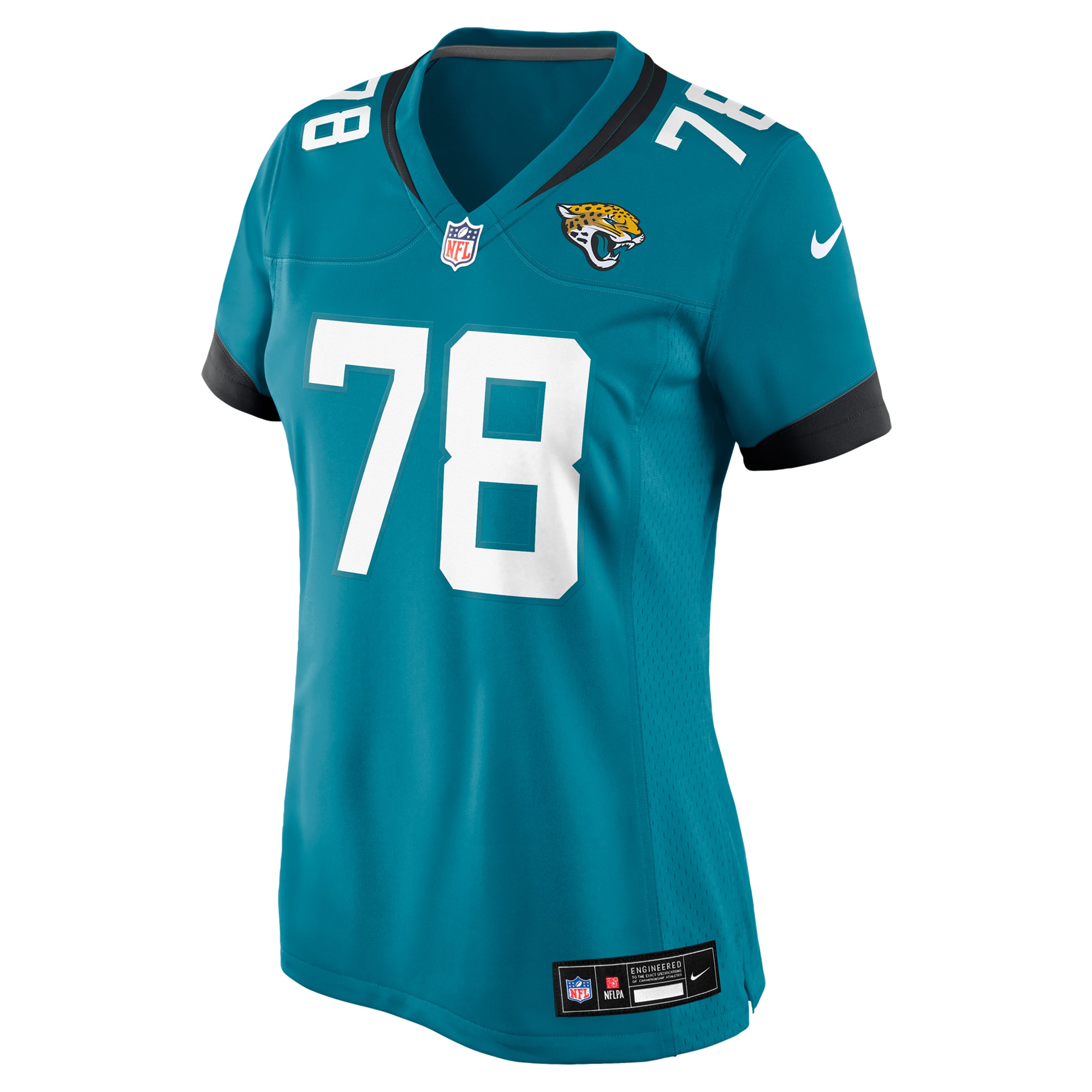 Jacksonville Jaguars Dennis Daley Teal Game NFL Jersey Women's
