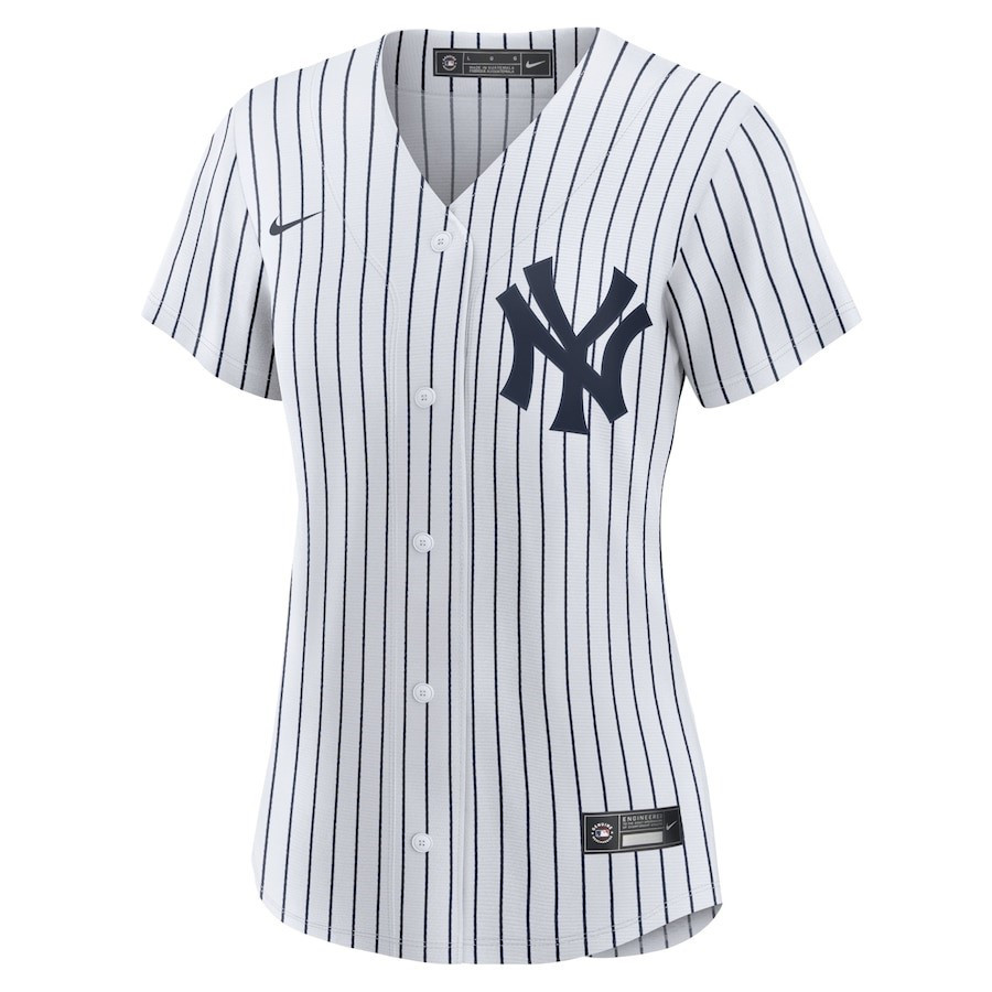 New York Yankees Home Blank White MLB Jersey Women's