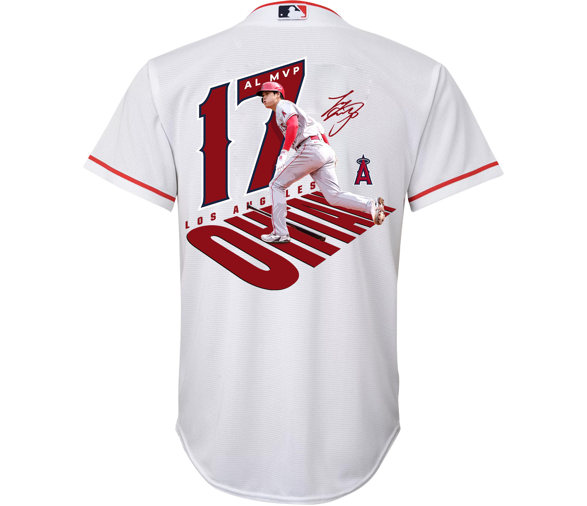 Shohei Ohtani 17 Los Angeles Angels Signed Number 2023 Home Player White MLB Jersey Youth