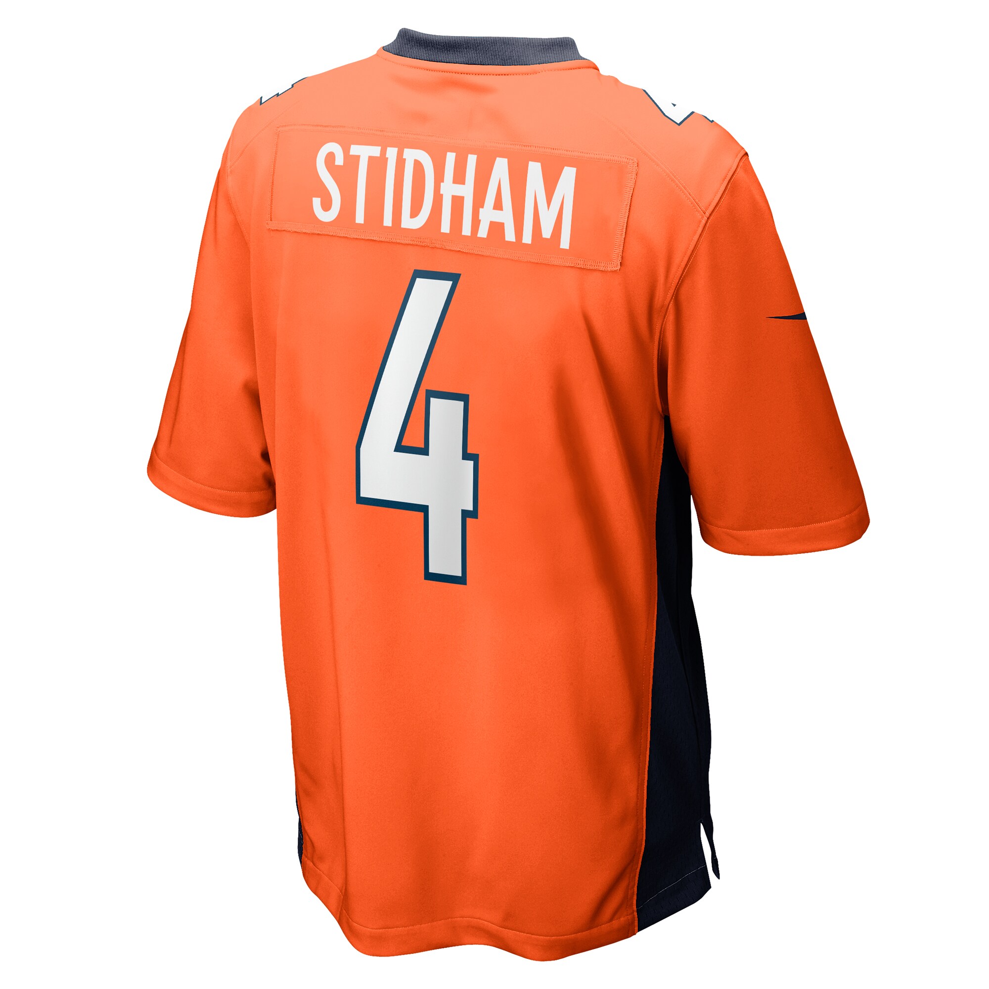 Denver Broncos Jarrett Stidham Orange Game Player NFL Jersey Men's