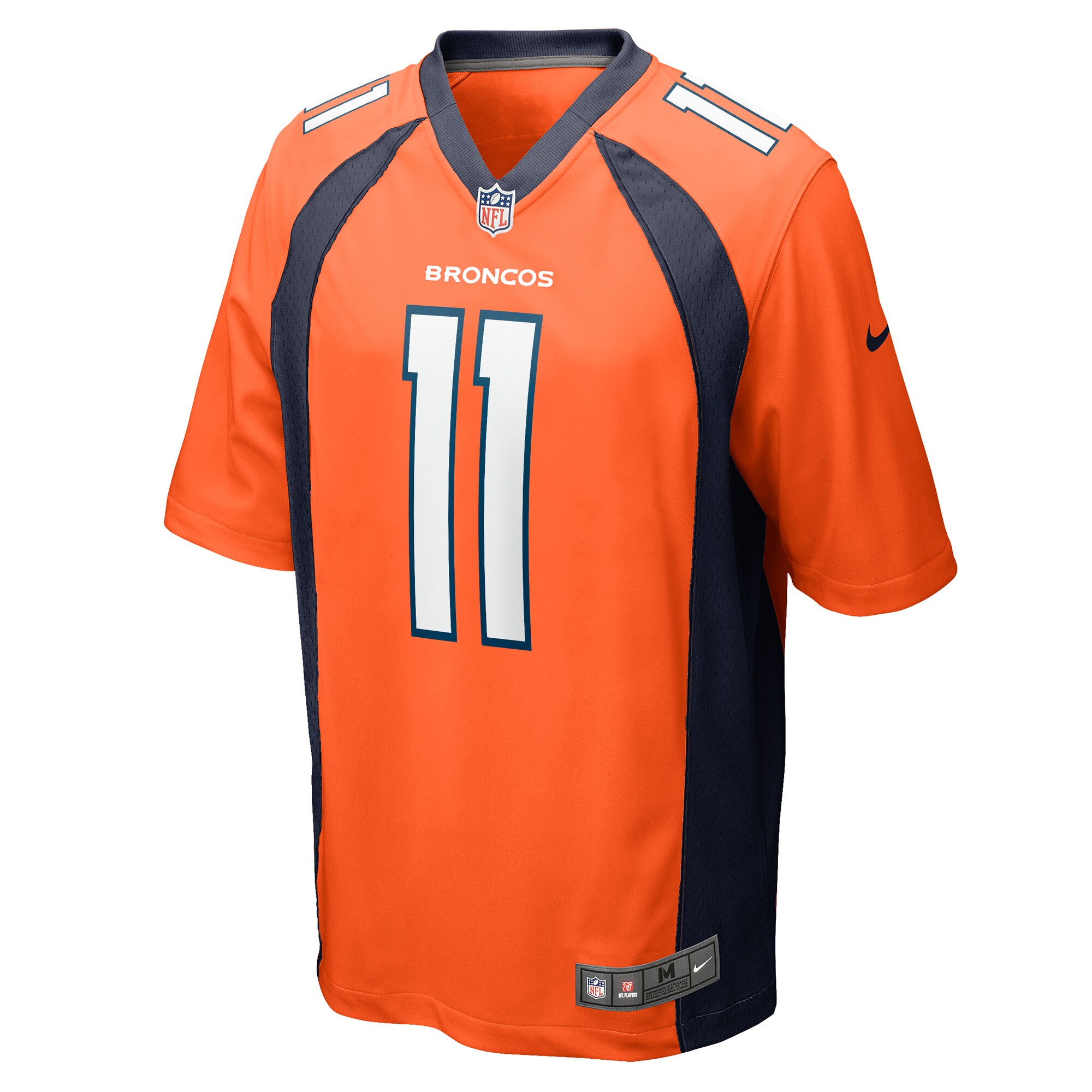 Denver Broncos Ben DiNucci Orange Team Game NFL Jersey Men's