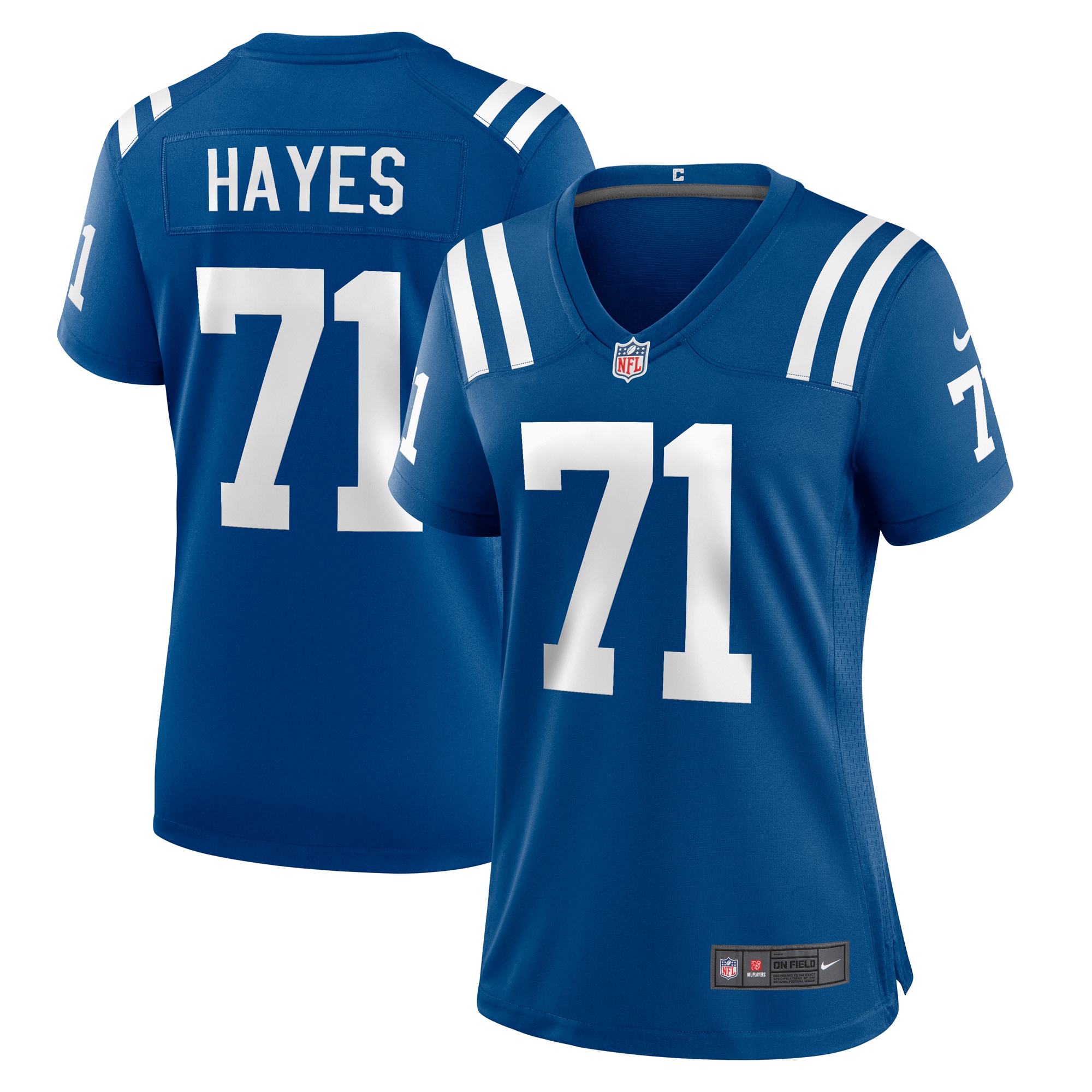 Indianapolis Colts Ryan Hayes Royal Team Game NFL Jersey Women's
