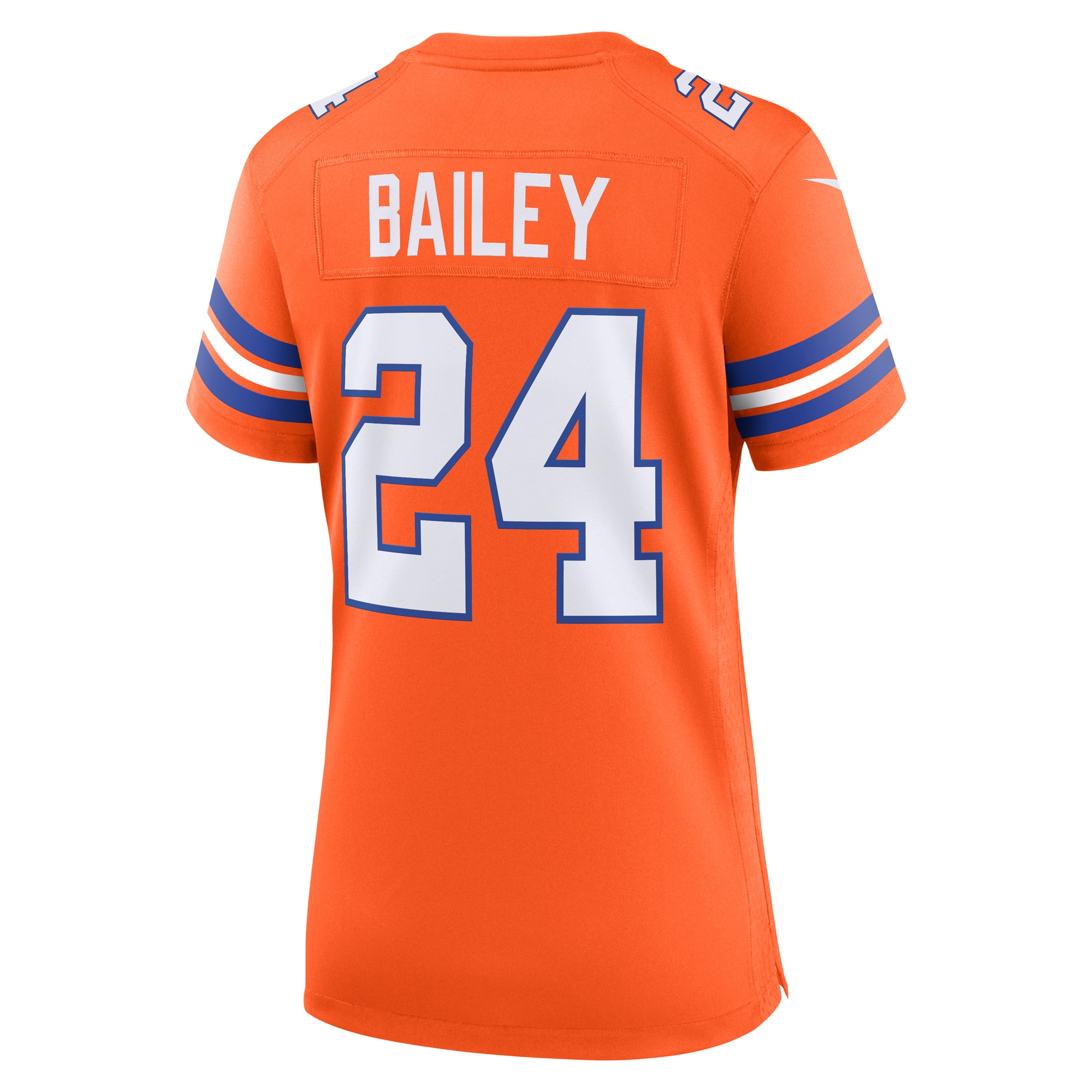 Denver Broncos Champ Bailey Orange Mile High Collection 1977 Throwback Retired Player Game NFL Jersey Women's