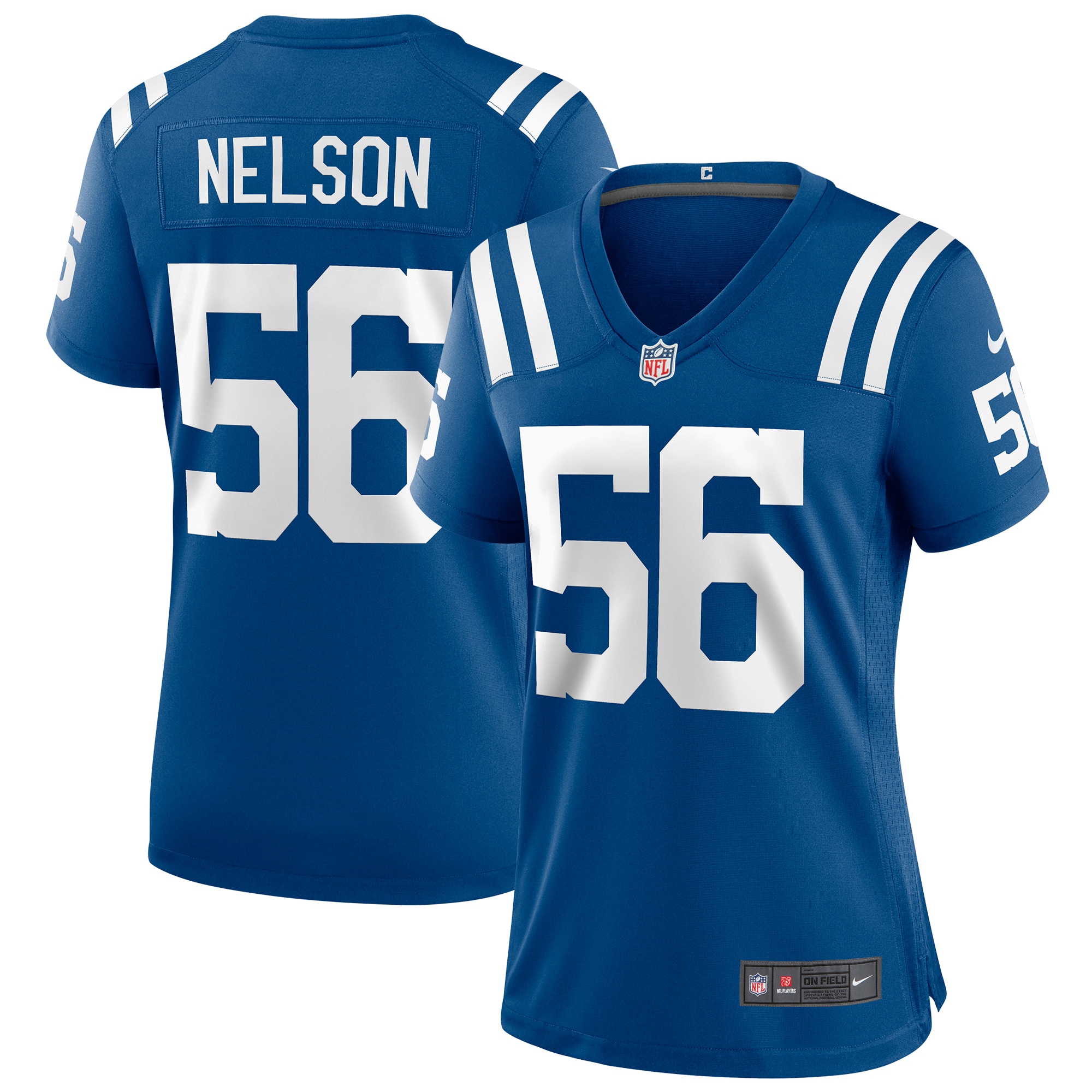 Indianapolis Colts Quenton Nelson Royal Player Game NFL Jersey Women's