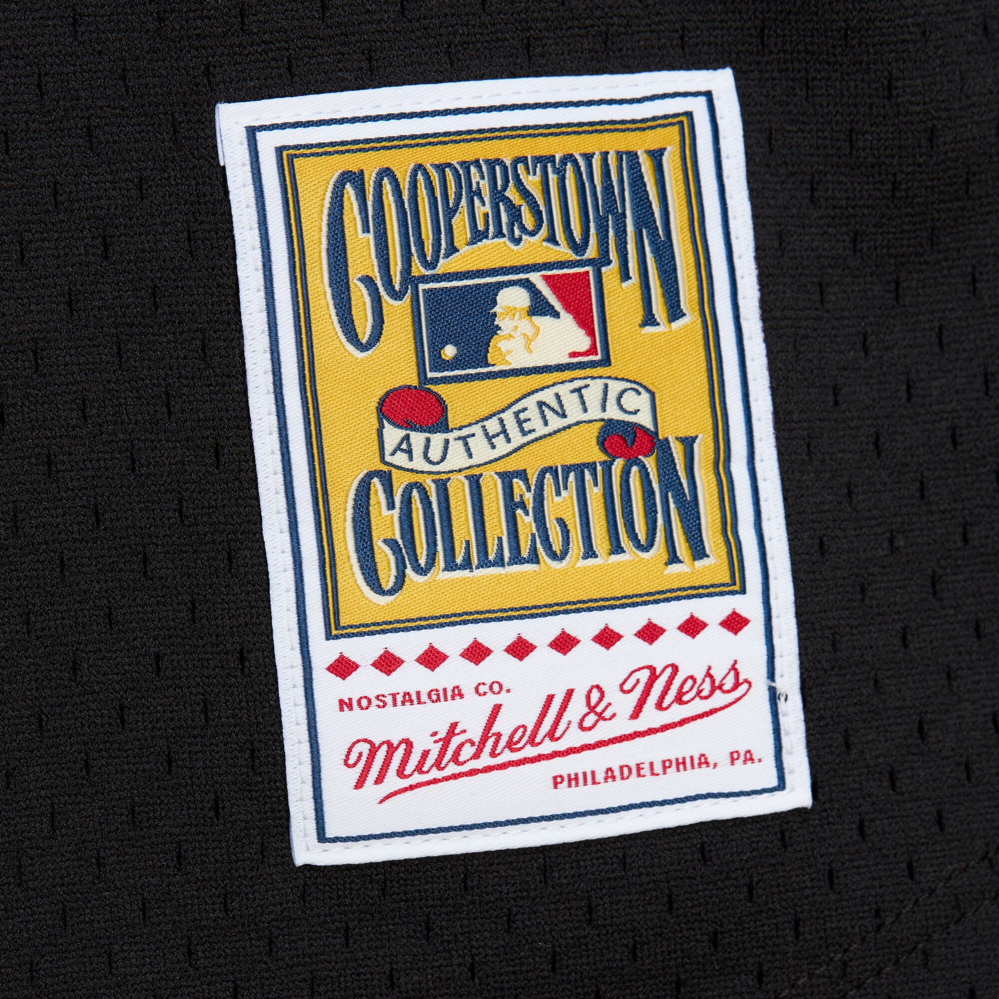 Cincinnati Reds Ken Griffey Jr. Mitchell Ness Black Cooperstown Collection Mesh Batting Practice Button-Up MLB Jersey Men's