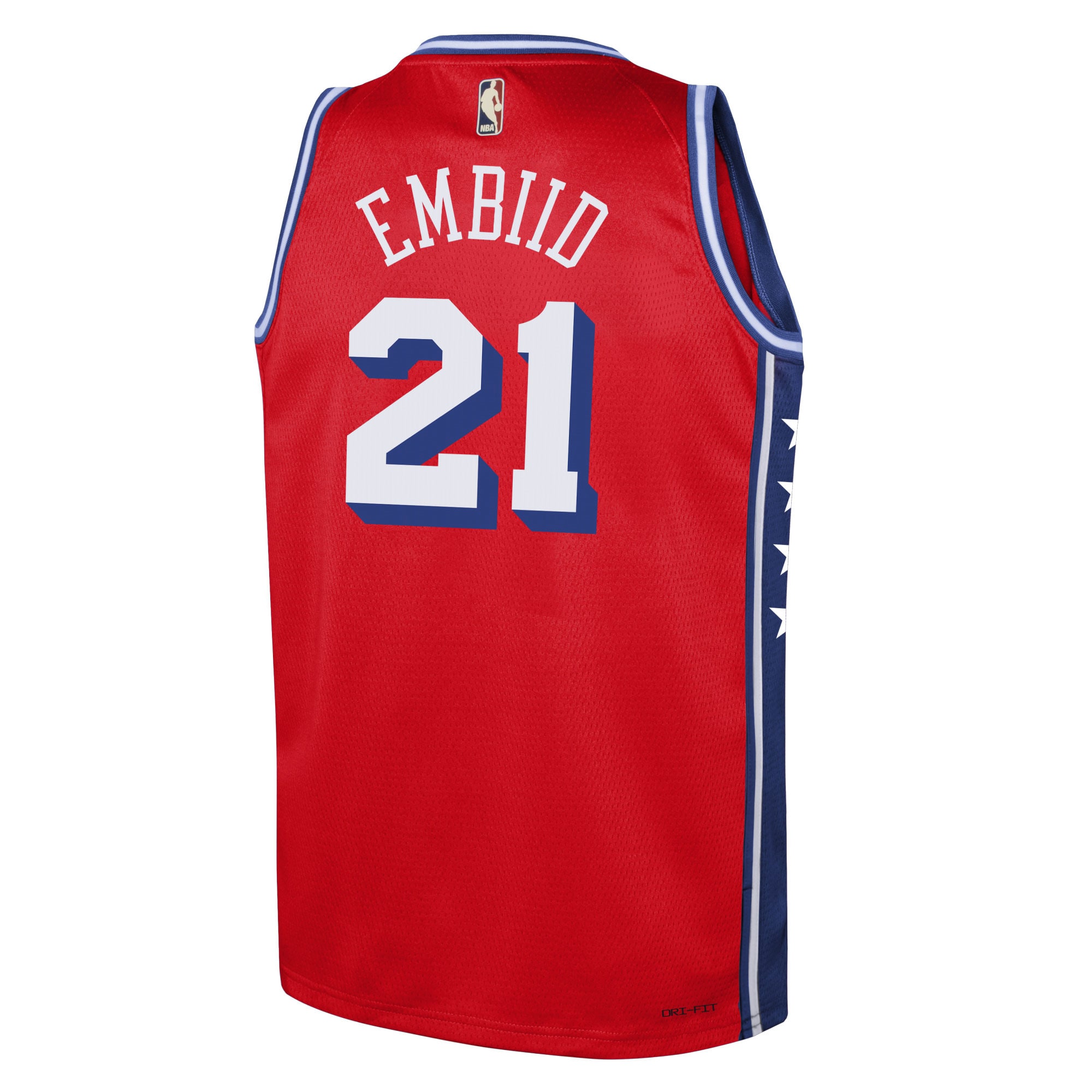 Jordan Brand Joel Embiid Red Philadelphia 76ers Swingman Statement Edition NBA Jersey Youth
