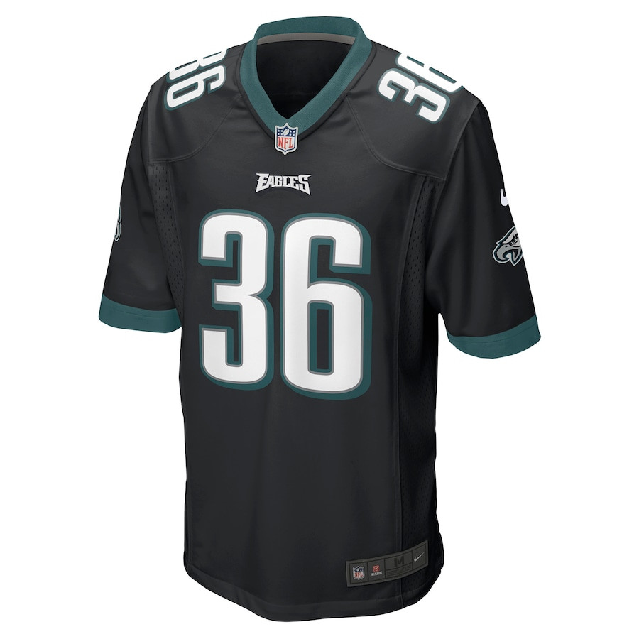 Brian Westbrook 36 Philadelphia Eagles Retired Alternate Game Black NFL Jersey Men's