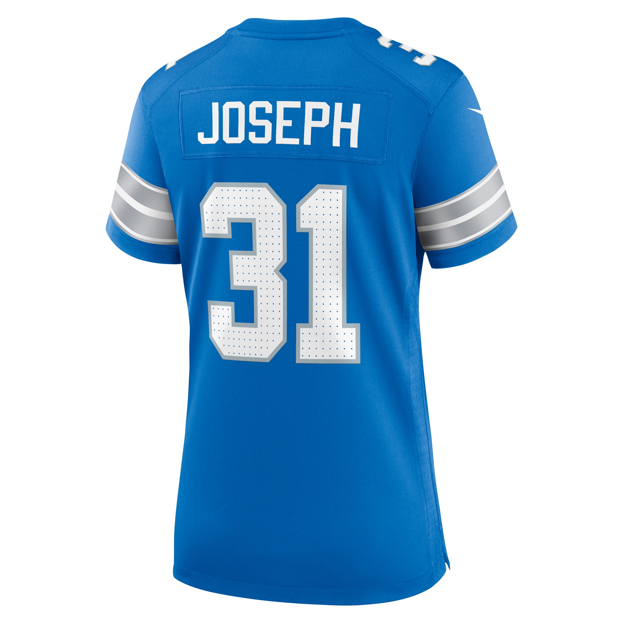 Detroit Lions Kerby Joseph Blue Team Game NFL Jersey Women's