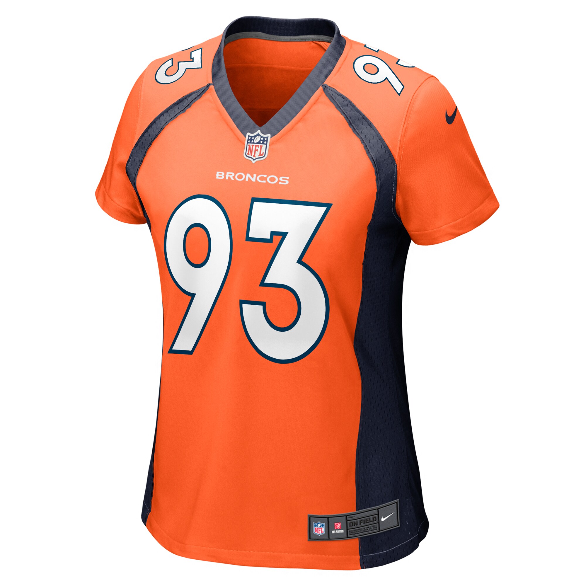 Denver Broncos Troy Jones Orange Game NFL Jersey Women's
